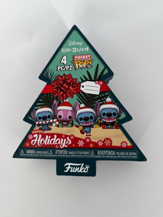 Disney Other - Disney Funko Lilo & Stitch Holiday Tree Pocket Pop! - Blue, Pink, Red, Green